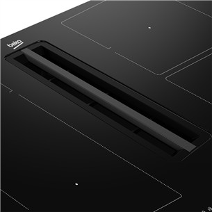 Beko, ширина 80 см, черный - Интегрируемая индукционная варочная панель с вытяжкой