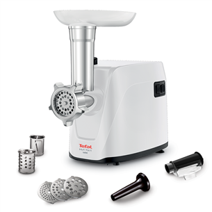 Tefal HV1, 1600 W, white - Meat mincer + sausage accessory