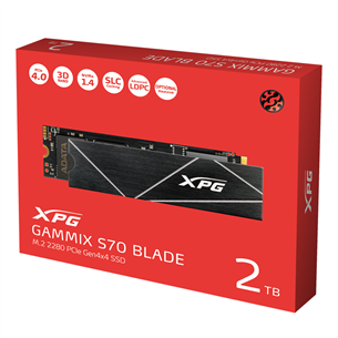 Adata XPG Gammix S70 Blade, 2 TB, M.2 PCIe Gen4, must - SSD