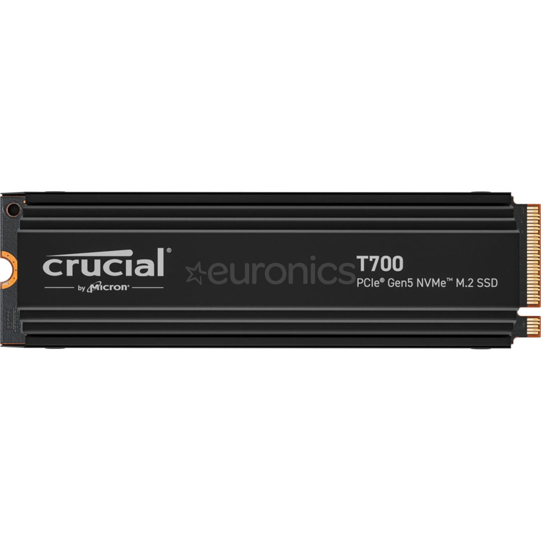 Crucial T700, 1 TB, PCIe Gen 5 M.2, radiaator, must - SSD