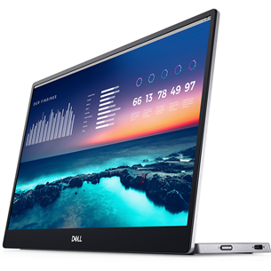 Dell Portable P1424H, 14'', Full HD, LED IPS, черный/серый - Портативный монитор