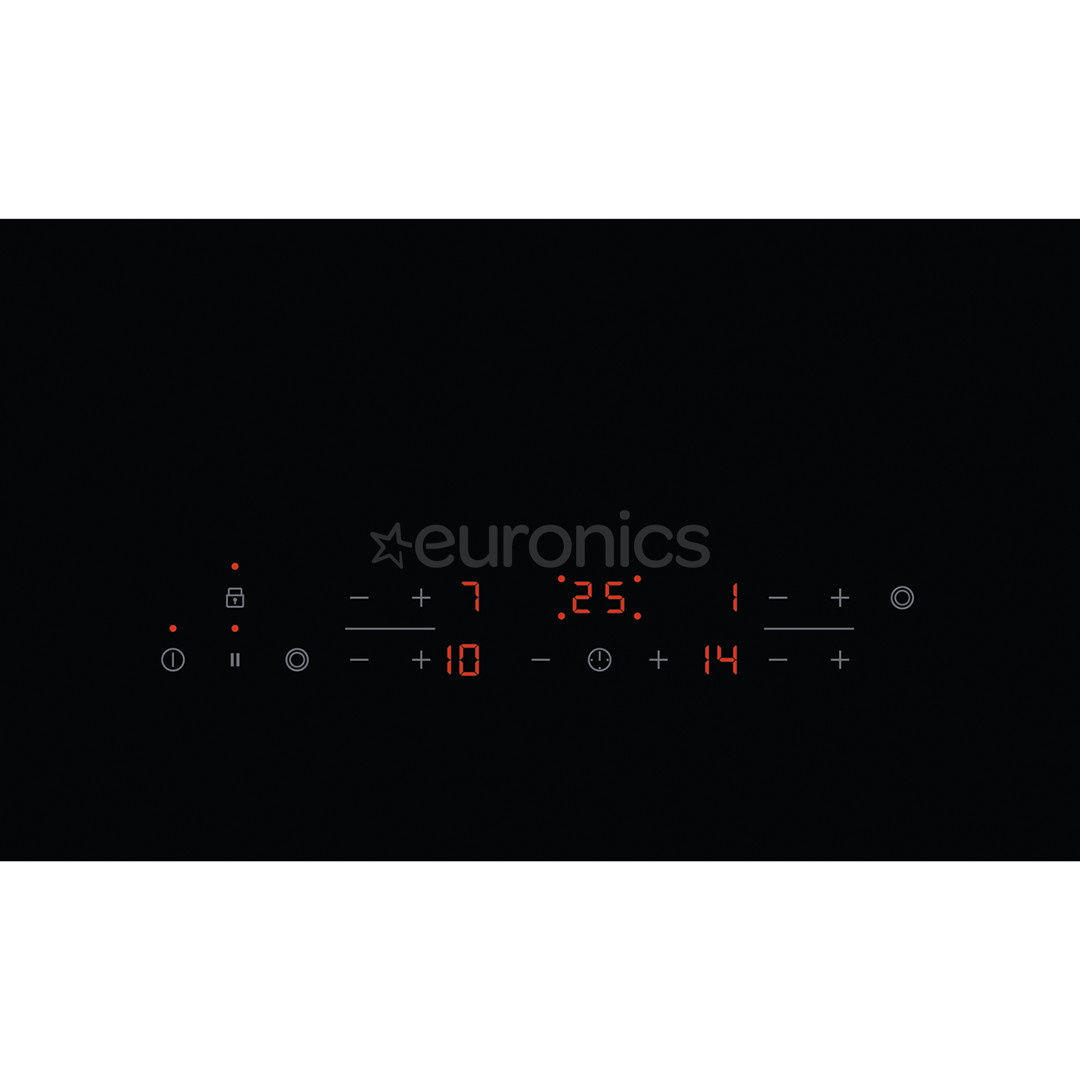 Electrolux, Stop+go, laius 57,6 cm, terasraamiga, must - Integreeritav keraamiline pliidiplaat