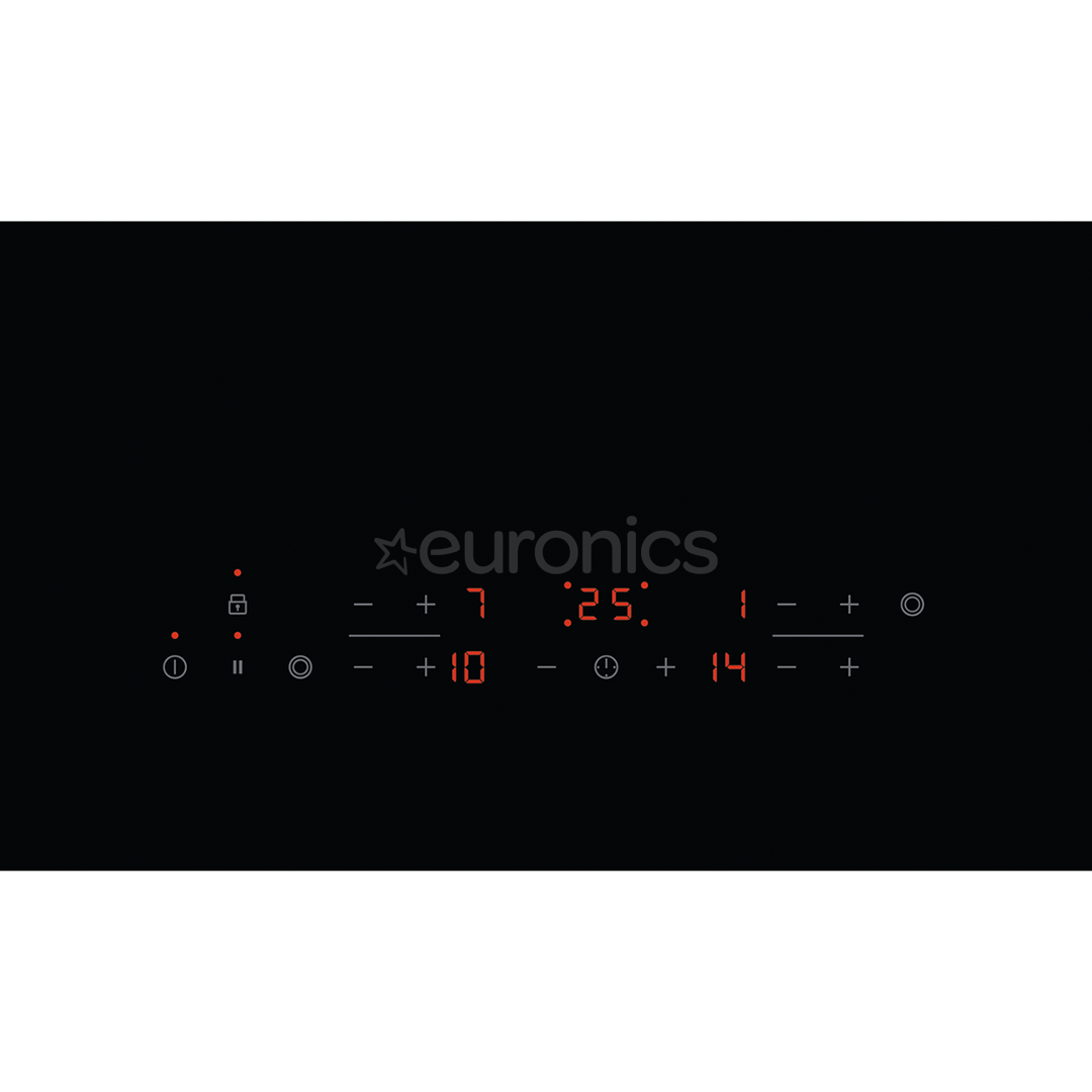 Electrolux, Stop+go, width 57.6 cm, steel frame, black - Built-in Ceramic Hob