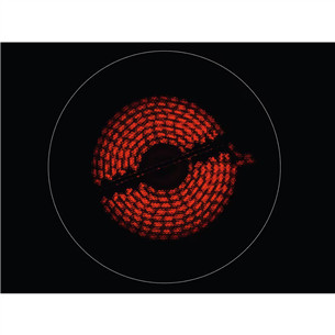 Electrolux, Stop+go, laius 57,6 cm, terasraamiga, must - Integreeritav keraamiline pliidiplaat