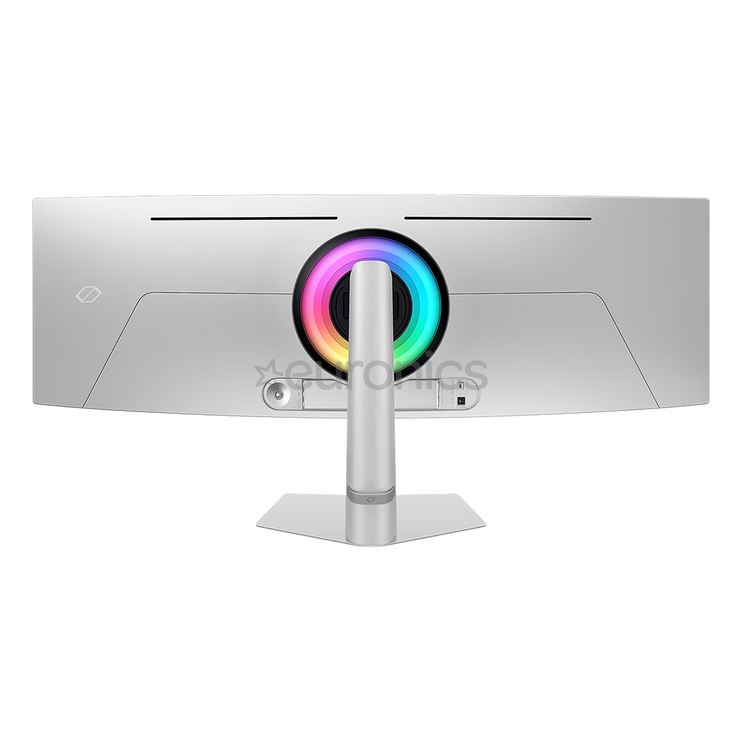 Samsung Odyssey OLED G9 G93SC, 49'', Dual QHD, OLED, 240 Hz, curved, silver - Monitor