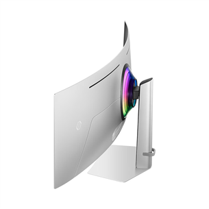 Samsung Odyssey OLED G9 G93SC, 49'', Dual QHD, OLED, 240 Hz, curved, silver - Monitor