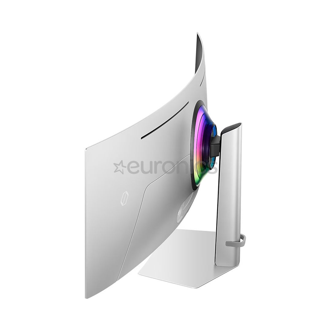 Samsung Odyssey OLED G9 G93SC, 49'', Dual QHD, OLED, 240 Hz, curved, silver - Monitor