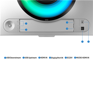Samsung Odyssey OLED G9 G93SC, 49'', Dual QHD, OLED, 240 Hz, curved, silver - Monitor