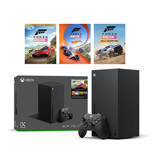 Microsoft Xbox Series X - Forza Horizon Bundle, 1 TB, must - Mängukonsool