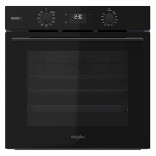 Whirlpool, 71 L, catalytic cleaning, black - Built-in oven OMSK58CU1SB