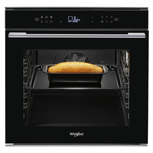 Whirlpool, 73 L, pyrolytic cleaning, black - Built-in oven