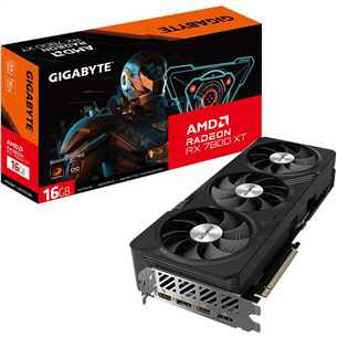 Gigabyte AMD Radeon RX 7800 XT, 16 GB, GDDR6, 256 bit - Graafikakaart GVR78XTGAMINGOC16GD