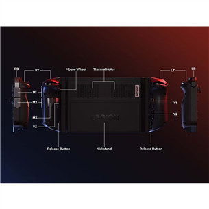 Lenovo Legion Go, 8.8" WQXGA, puutetundlik, 144 Hz, Ryzen Z1 Extreme, 16 GB, 512 GB - Pihuarvuti