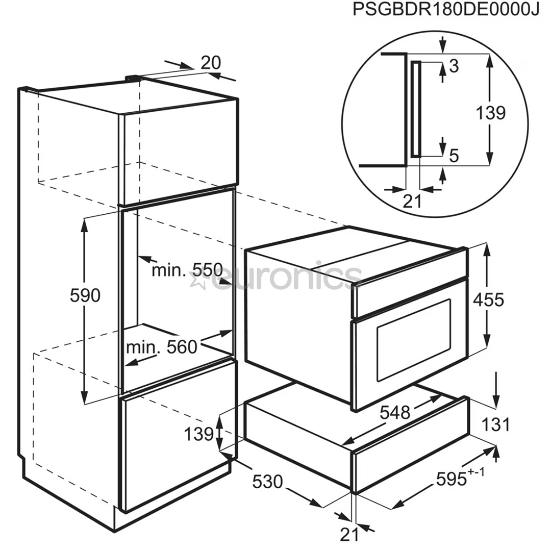 AEG - Интегрируемый ящик для подогрева