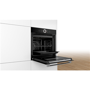 Bosch Serie 8, 71 L, black - Built-in Oven