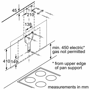 Bosch, 527 m³/h, laius 89 cm, must/roostevaba teras - Õhupuhasti