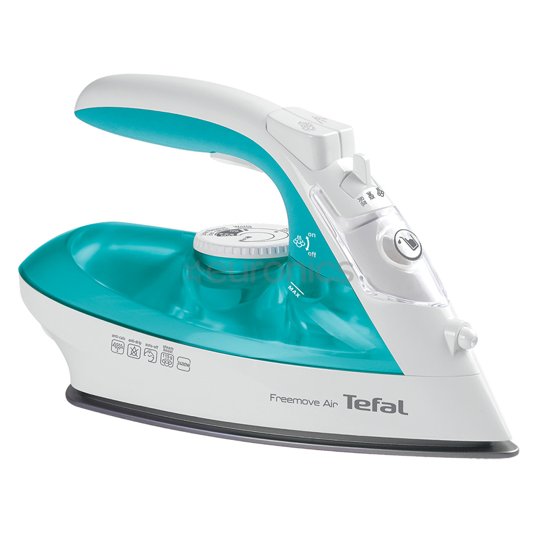 Tefal Freemove Air, 2400 W, türkiis - Juhtmevaba aurutriikraud