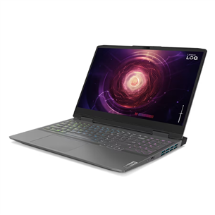 Lenovo LOQ 15APH8, 15,6'', FHD, 144 Гц, Ryzen 7, 16 ГБ, 1 ТБ, RTX 4060, SWE, темно-серый - Ноутбук