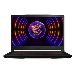 MSI Thin GF63 12UC, 15,6'' FHD, 144 Hz, i7, 16 GB, 512 GB, RTX 3050, ENG, black - Notebook GF63-12UC-683NL