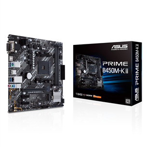 ASUS PRIME B450M-K II, mATX - Материнская плата PRIMEB450M-KII