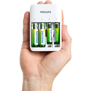 Philips SCB4013NB, белый - Зарядное устройство для аккумуляторных батареек
