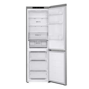 LG, NoFrost, 344 L, 186 cm, silver - Refrigerator