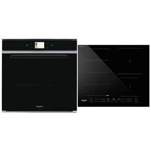 Whirlpool, 73 L, black - Built-in Oven + Induction hob W9IOM24S1H+WFS5060CP