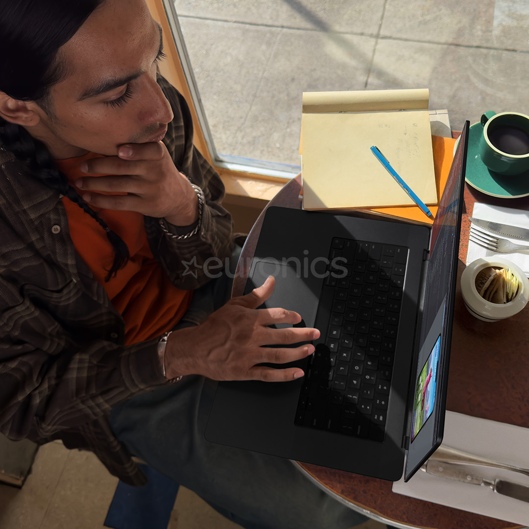 Apple MacBook Pro 16 (2023), M3 Max 14C/30C, 36 GB, 1 TB, ENG, must - Sülearvuti