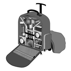 Peegelkaamera- / sülearvuti kott Samsonite Trekking Premium Trolley