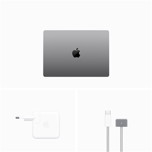 Apple MacBook Pro 14 (2023) M3, 8C/10C, 8 GB, 512 GB, SWE, hall - Sülearvuti