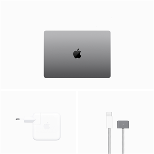 Apple MacBook Pro 14 (2023) M3, 8C/10C, 8 ГБ, 512 ГБ, SWE, серый - Ноутбук