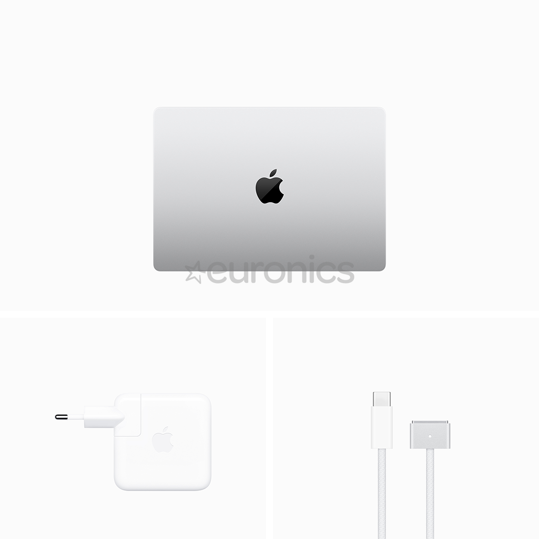 Apple MacBook Pro 14 (2023) M3 Pro, 12C/18C, 18 ГБ, 1 ТБ, RUS, серебристый - Ноутбук