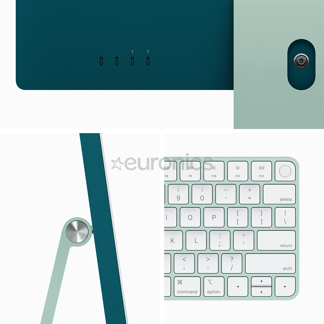 Apple iMac 24" (2023), M3 8C/10C, 8 ГБ, 256 ГБ, Touch ID, RUS, зеленый - Настольный компьютер "все в одном"