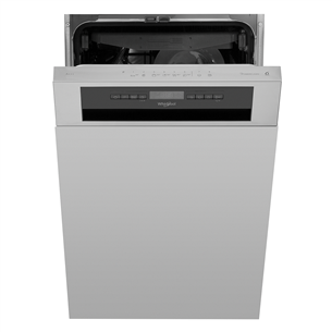 Whirlpool, 10 place settings, width 44,8 cm - Built-in dishwasher WSBO3O34PFX