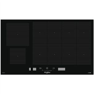 Whirlpool, width 86 cm, black - Built-in induction hob