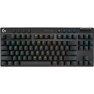 Logitech PRO X TKL, US, must - Juhtmevaba klaviatuur