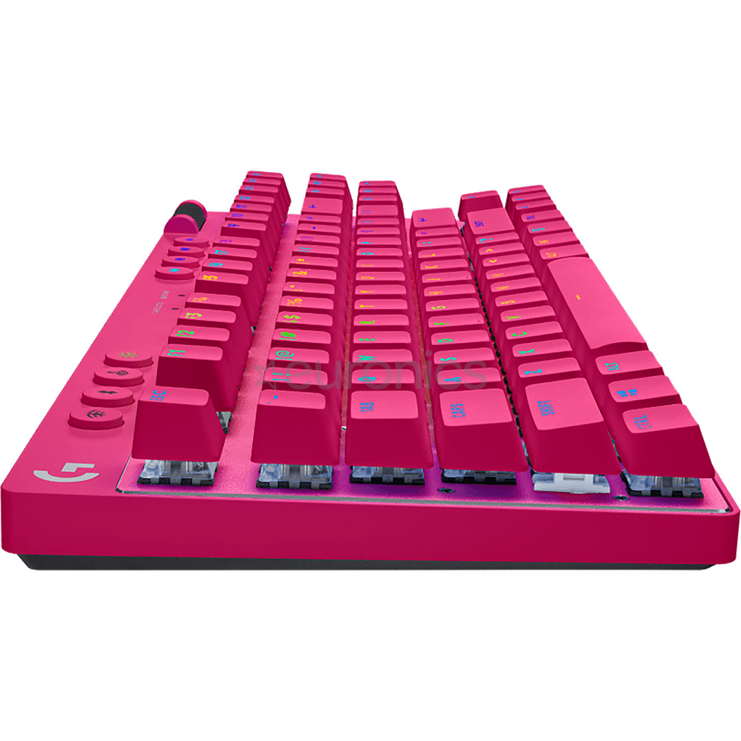 Logitech PRO X TKL, US, pink - Wireless keyboard