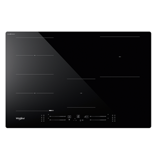 Whirlpool, width 77 cm, black - Built-in induction hob WFS7977CPNE