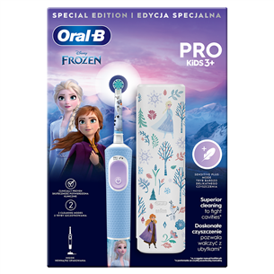 Braun Oral-B Vitality PRO Kids, Frozen - Электрическая зубная щетка + дорожный футляр