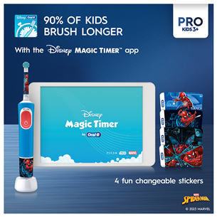 Braun Oral-B Vitality PRO Kids, Spiderman - Elektriline hambahari