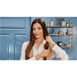 Philips 8000 Series SenseIQ, бежевый - Щипцы для выпрямления волос