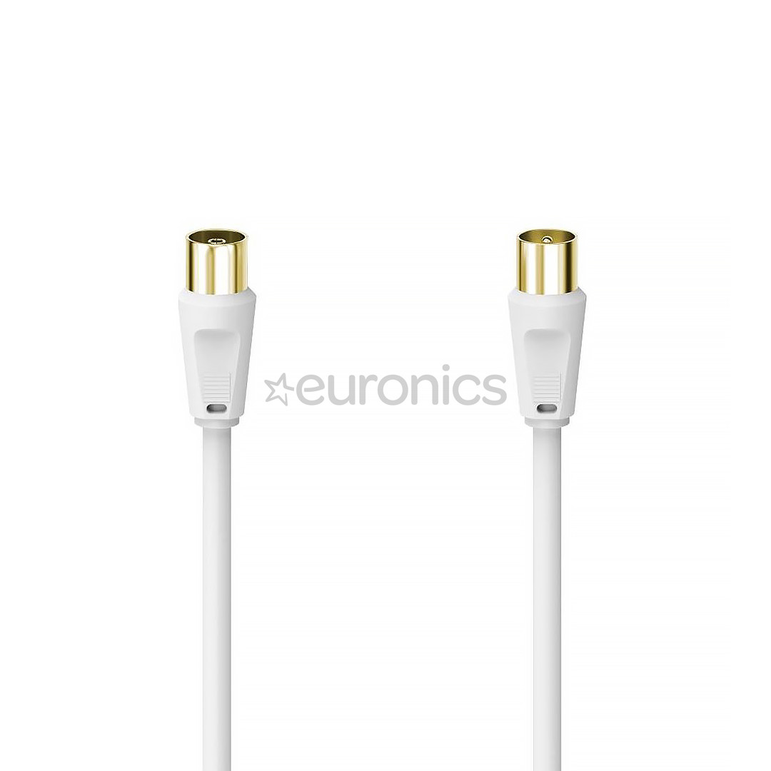 Hama Antenna Cable, 100 dB, gold-plated, 1,5 m, white - Cable