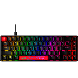 HyperX Alloy Origins 65, HyperX Red, Linear, SWE, черный - Механическая клавиатура