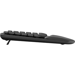 Logitech Wave Keys, US, must - Juhtmevaba klaviatuur
