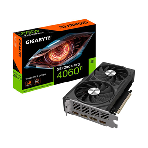 GIGABYTE NVIDIA GeForce RTX 4060 Ti, 16GB, 128 bit - Graafikakaart GV-N406TWF2OC-16GD