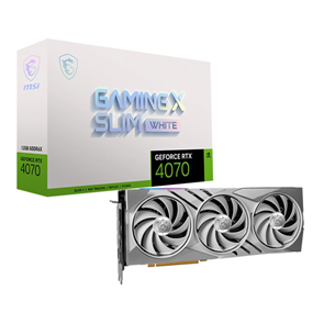 MSI NVIDIA GeForce RTX 4070, 12 ГБ, 192 бит - Графическая карта 4070GAMXSLIMWHITE12G