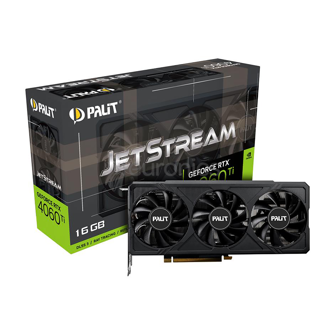 PALIT NVIDIA GeForce RTX 4060 Ti, 16GB, 128 bit - Graphics card