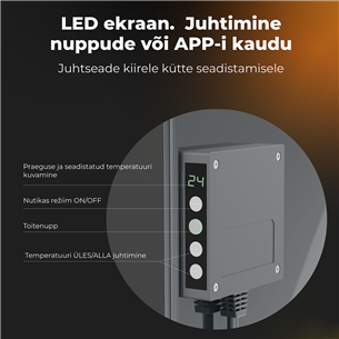 Aeno, 700+ W, hall - Premium Eco Smart kütteseade