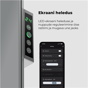 Aeno, 700+ Вт, серый - Обогреватель Premium Eco Smart