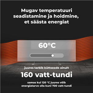 Aeno, 700+ W, grey - Premium Eco Smart heater